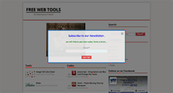 Desktop Screenshot of free-web-tools.com